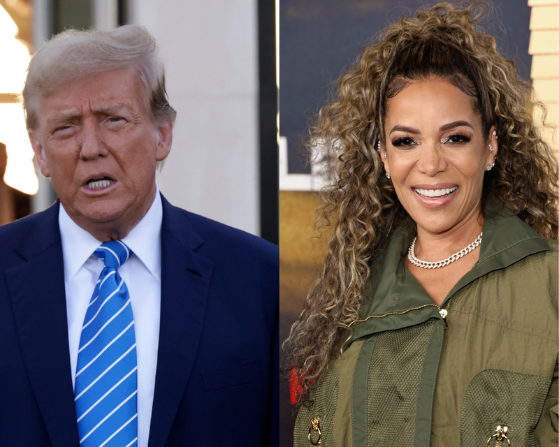 Donald Trump (Left), Sunny Hostin (Right) - Photo: Alon Skuy / Jamie McCarthy (Getty Images)