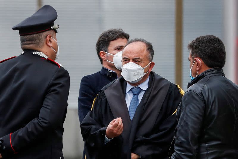 FILE PHOTO: The trial of 355 suspected members of the 'Ndrangheta mafia opens in Lamezia Terme