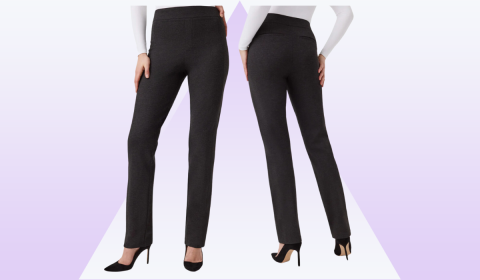 spanx perfect pants from front and back