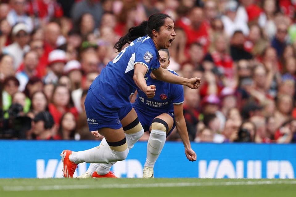Mayra Ramirez starred as Chelsea crushed United (The FA via Getty Images)