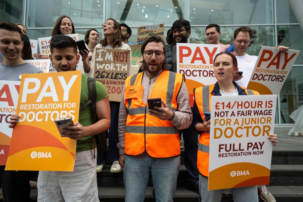 Junior doctors have been striking for a pay rise in recent days. (PA)
