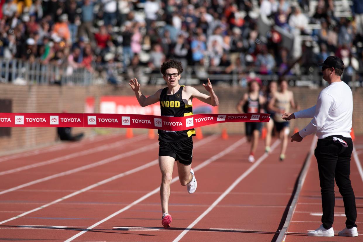 Archbishop Wood graduate Gary Martin, shown here winning the mile at the 2022 Penn Relays, is returning to the prestigious meet as a University of Virginia sophomore.