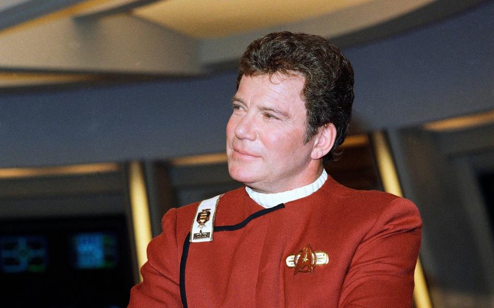 William Shatner as Captain Kirk in Star Trek - Bob Galbraith/AP