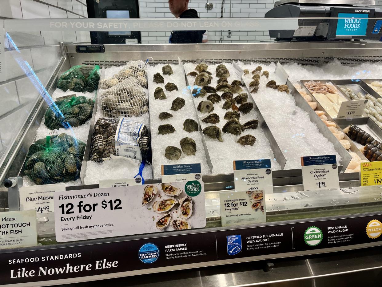 fresh seafood at whole foods