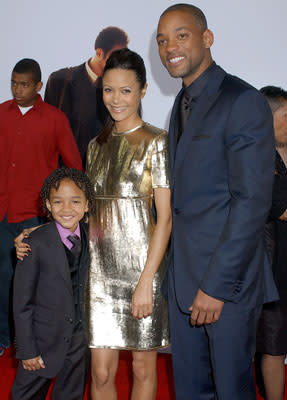 Jaden Smith , Thandie Newton and Will Smith at the Los Angeles premiere of Columbia Pictures' The Pursuit of Happyness