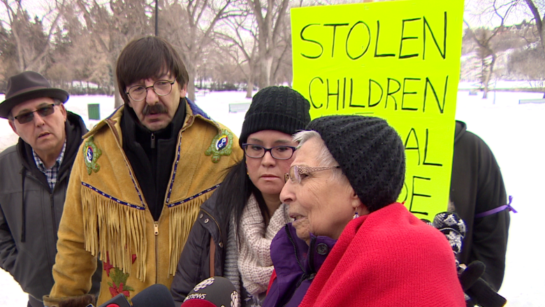 'We're not going to be powerless': Sixties Scoop survivors in Saskatoon join national day of solidarity