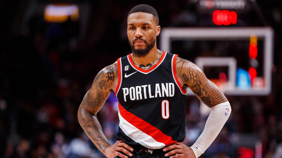 Would Damian Lillard even report to the Raptors? (Photo by Cole Burston/Getty Images)