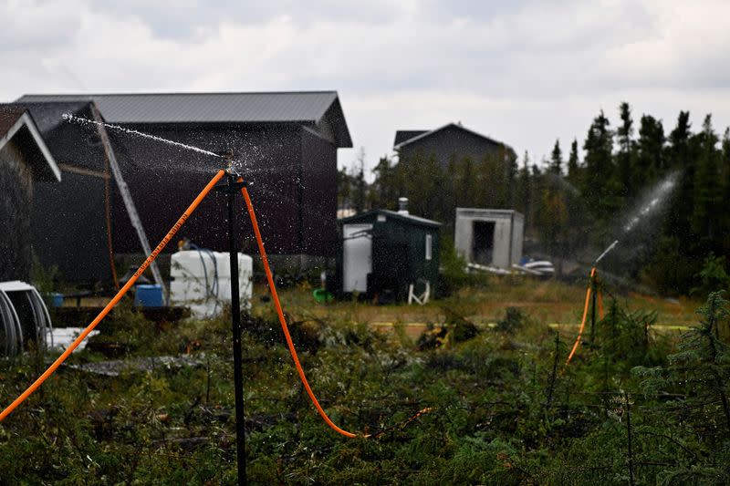 Canadian wildfire threatens towns, government orders evacuations