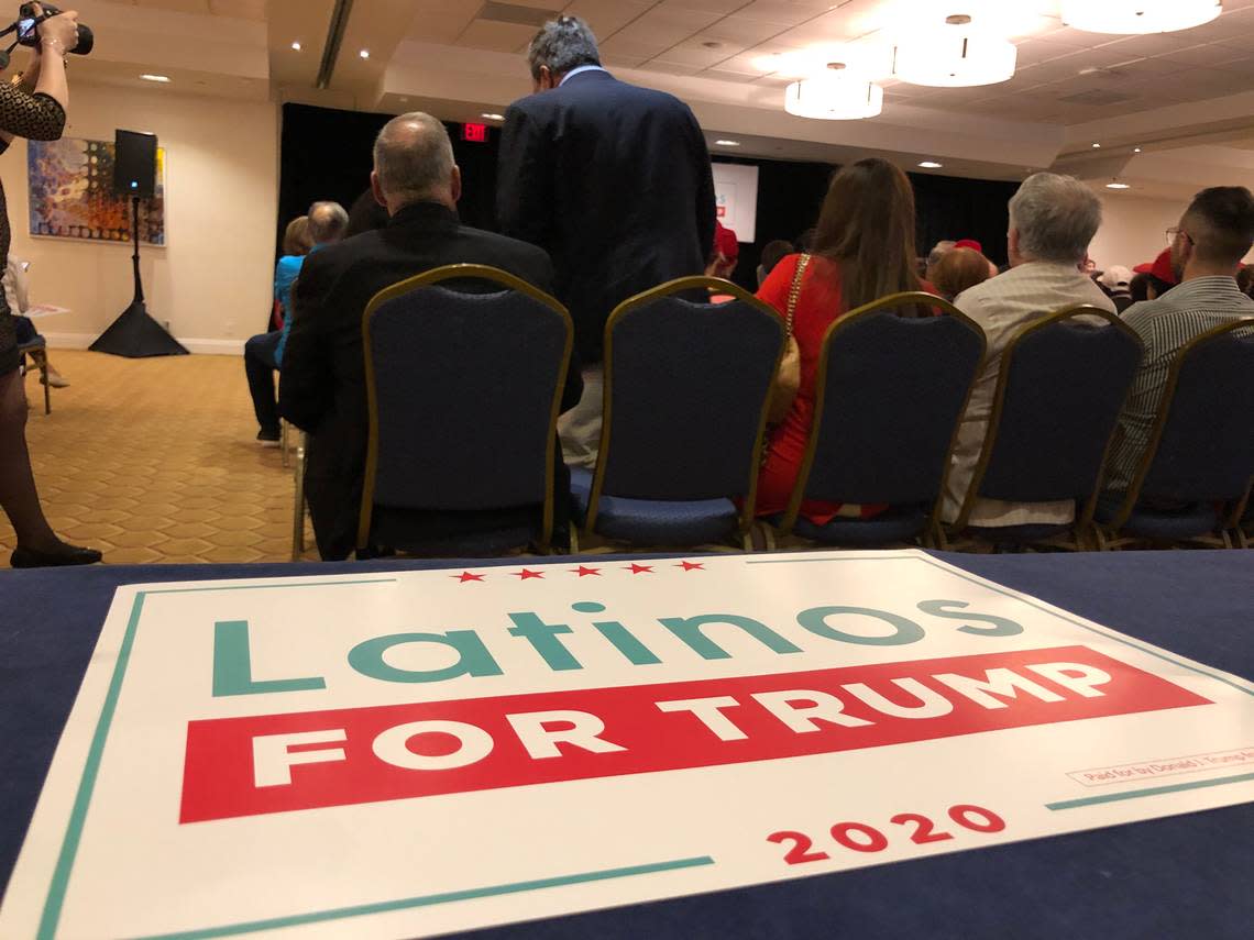 Latinos for Trump hosted an event at the Miami Marriott Dadeland with the Trump campaign’s senior advisors Mercedes Schlapp and John Pence on Nov. 25, 2019. The event took place the evening before President Donald Trump’s “homecoming rally” in Sunrise.