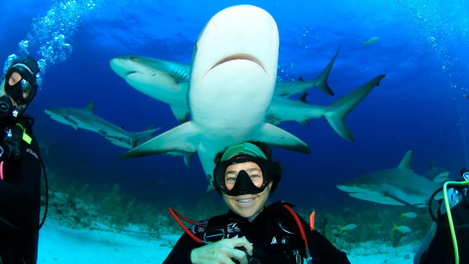 Cosmetic chemist Autumn Blum is an avid diver and shark lover who produces ocean-friendly sunscreens. - Autumn Blum