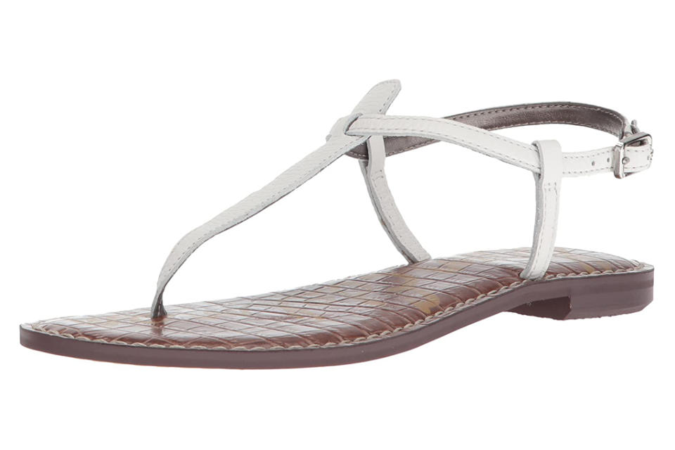 sam edelman, thong sandals, white