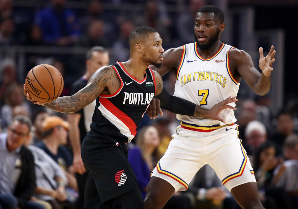 Damian Lillard wishes the Warriors hadn't moved out of Oakland. (Photo by Ezra Shaw/Getty Images)