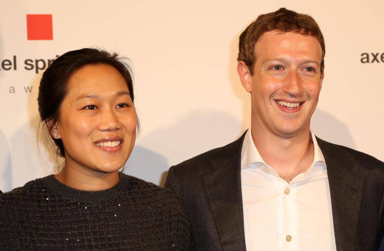 Mark Zuckerberg and Priscilla Chan