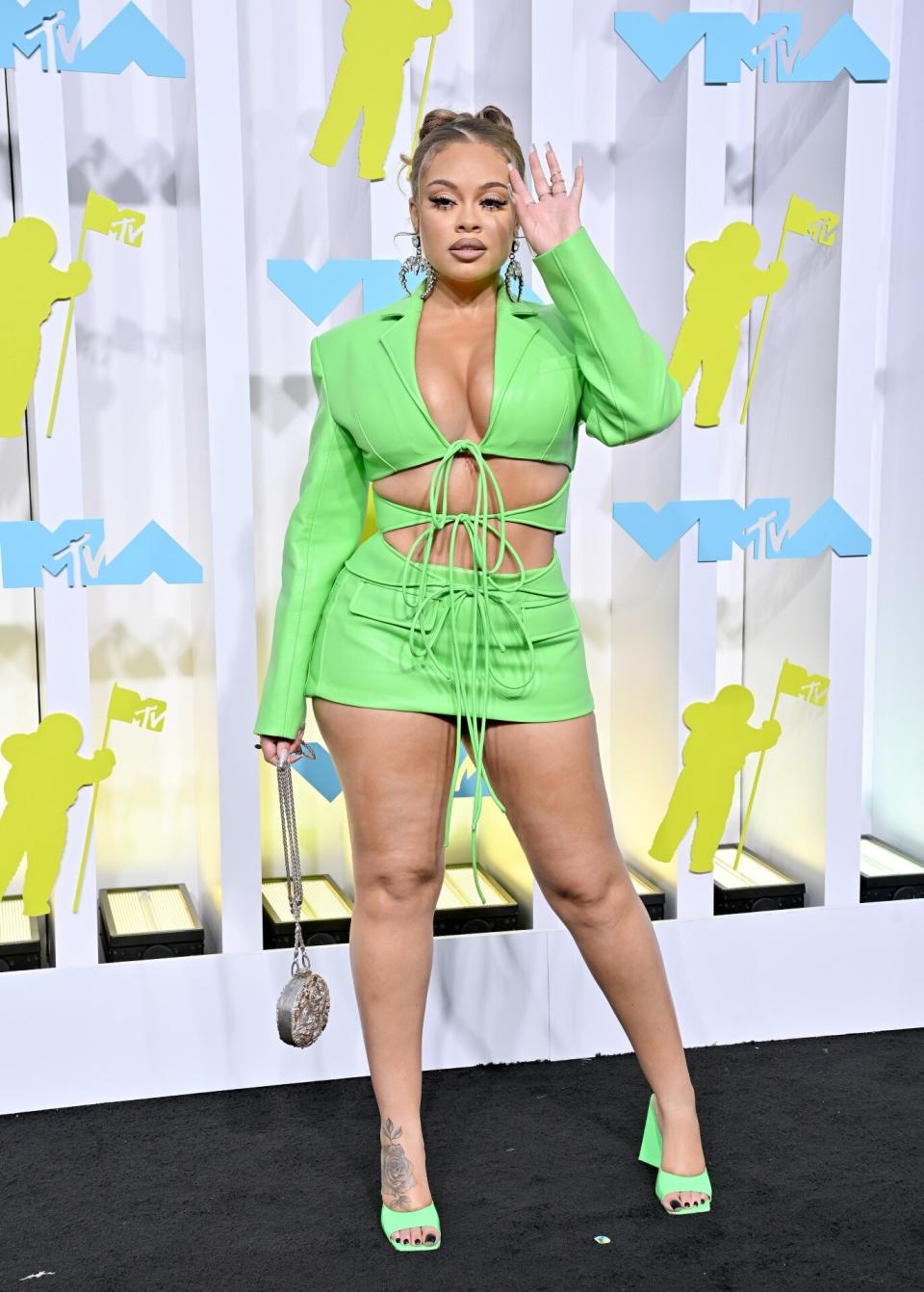 Latto Green Set 2022 MTV VMAs