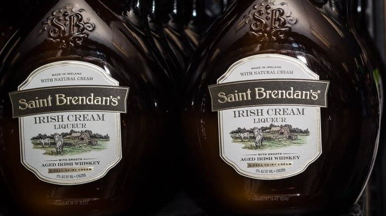 Saint Brendan's Irish Cream bottles