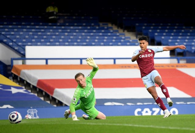 Ollie Watkins scores Aston Villa's opener 