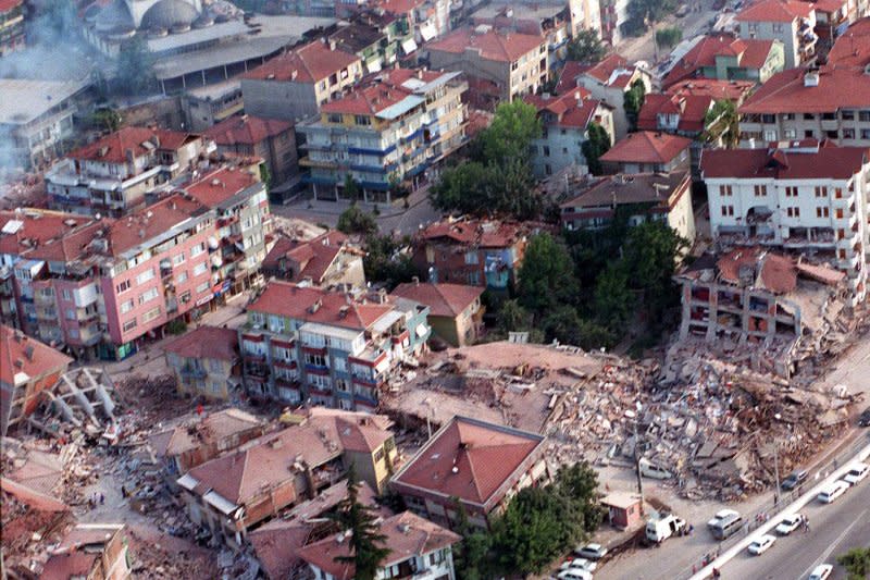 On August 17, 1999, an earthquake in a densely populated region of northwestern Turkey killed at least 17,000 people and injured about 40,000. UPI File Photo