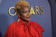 Aunjanue Ellis-Taylor arrives at the Governors Awards on Tuesday, Jan. 9, 2024, at the Dolby Ballroom in Los Angeles. (AP Photo/Chris Pizzello)