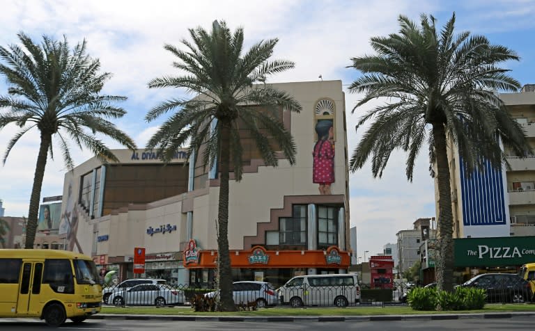 A graffiti by French artist Seth, known as 'The Globepainter', seen on 2nd of December street, part of the government-funded Dubai Street Museum project
