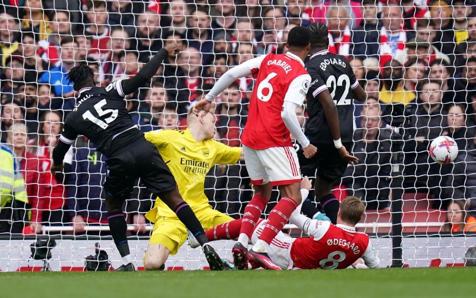 Crystal Palace's Jeffrey Schlupp pulls one back - PA