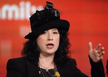 FILE PHOTO - Executive Producer Amy Sherman-Palladino takes part in a panel discussion of ABC family's series "Bunheads" during the 2013 Winter Press Tour for the Television Critics Association in Pasadena, California, January 10, 2013. REUTERS/Gus Ruelas