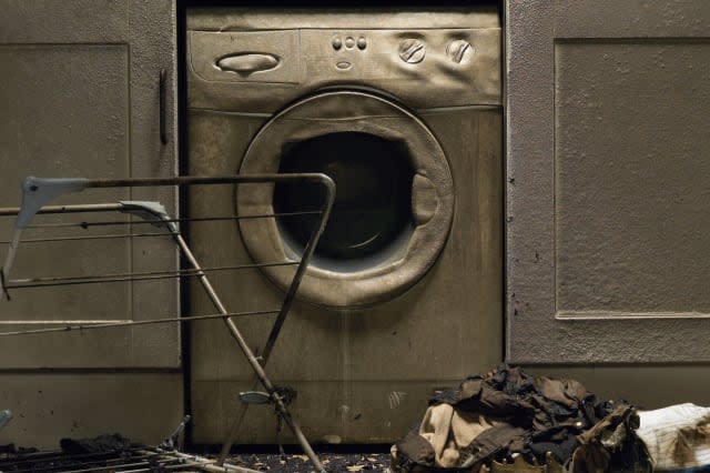 Washing machine fire (stock photo)