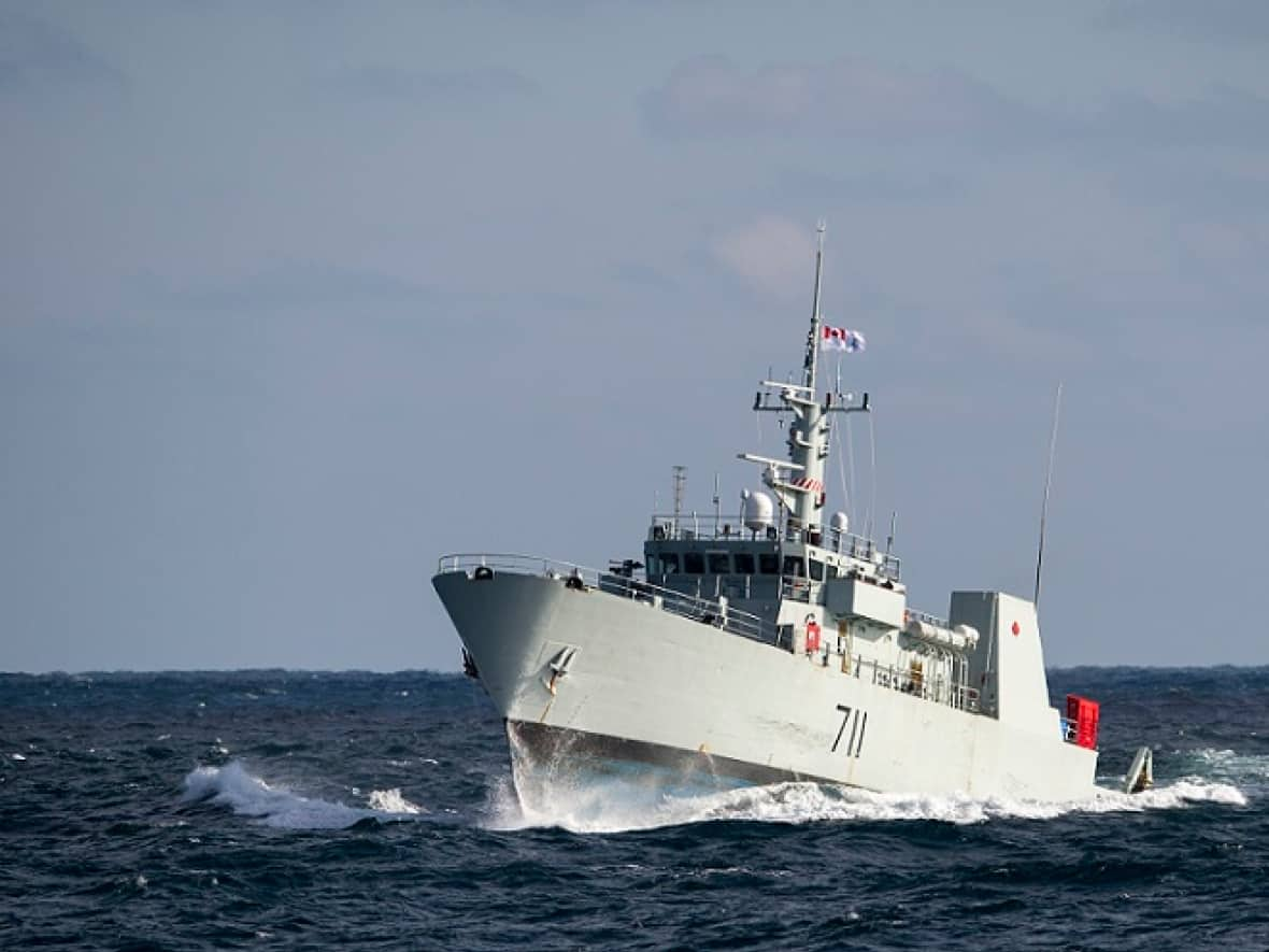 HMCS Summerside is one of two Royal Canadian Navy ships to leave Halifax on Sunday to participate in a NATO mine countermeasures group. (Royal Canadian Navy - image credit)