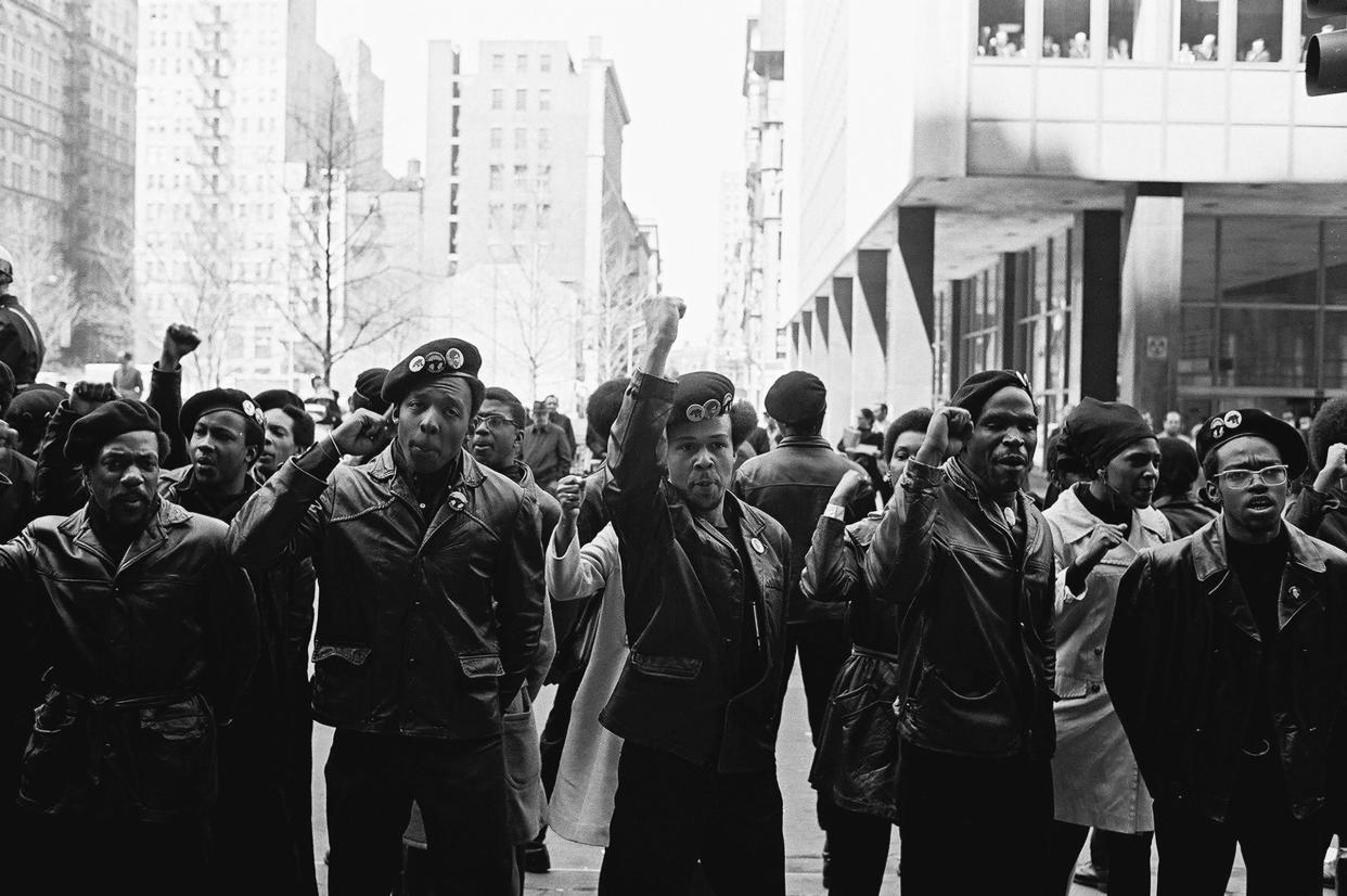 Black Panthers Protest At NYC Courthouse