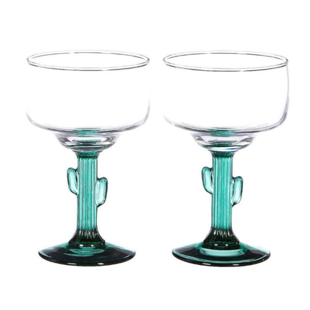 Aqua Margarita Bubble Coastal Glassware Set