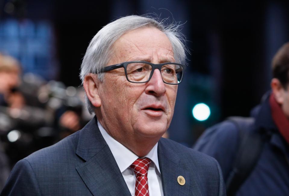 The EU’s Jean Claude-Juncker at the Brussels summit on Friday (Rex)