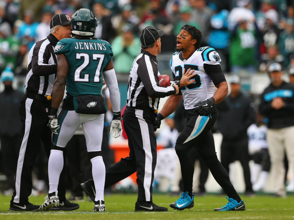 Reid confronted Jenkins before the Panthers took on the Eagles (Getty)