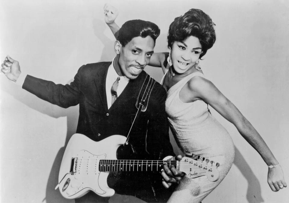 Ike and Tina Turner pose for a portrait in 1961. <a href="https://www.gettyimages.com/detail/news-photo/husband-and-wife-r-b-duo-ike-tina-turner-pose-for-a-news-photo/74298967?adppopup=true" rel="nofollow noopener" target="_blank" data-ylk="slk:Michael Ochs Archives/Getty Image;elm:context_link;itc:0;sec:content-canvas" class="link ">Michael Ochs Archives/Getty Image</a>