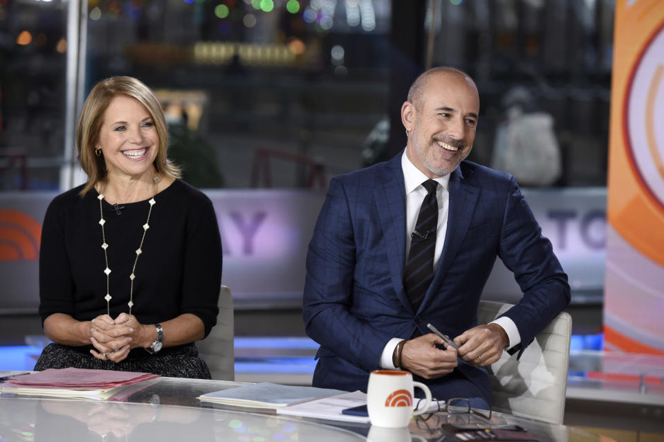 Matt Lauer and Katie Couric hosted “Today” for a decade. (Photo: Getty Images)