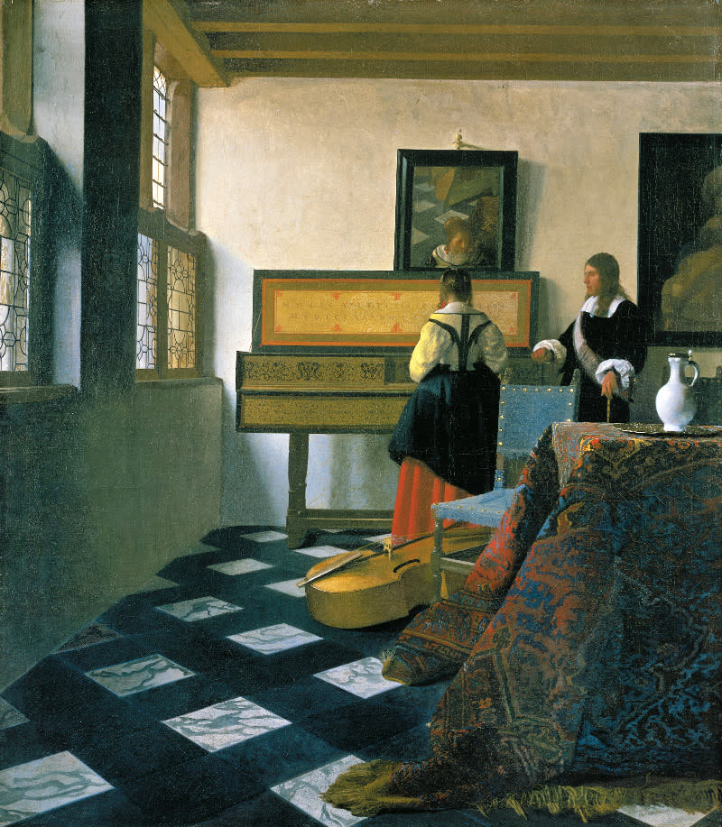 Vermeer's original 'The Music Lesson'