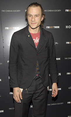 Heath Ledger at the New York City premiere of The Weinstein Company's I'm Not There
