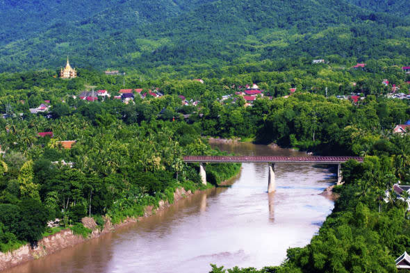 Bird's view of Nam Khan river