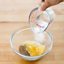 <div class="caption-credit"> Photo by: Thomas J. Story</div><b>Make soaker</b> <br> Put polenta and bulgur in a small bowl, add 1/2 cup boiling water, and let stand until grains are softened, 3 to 4 hours. <br> <br> More: <a rel="nofollow noopener" href="http://www.sunset.com/food-wine/techniques/diy-foods-00418000074220?XID=yshi-bake-bread" target="_blank" data-ylk="slk:6 DIY gourmet foods;elm:context_link;itc:0;sec:content-canvas" class="link ">6 DIY gourmet foods</a>