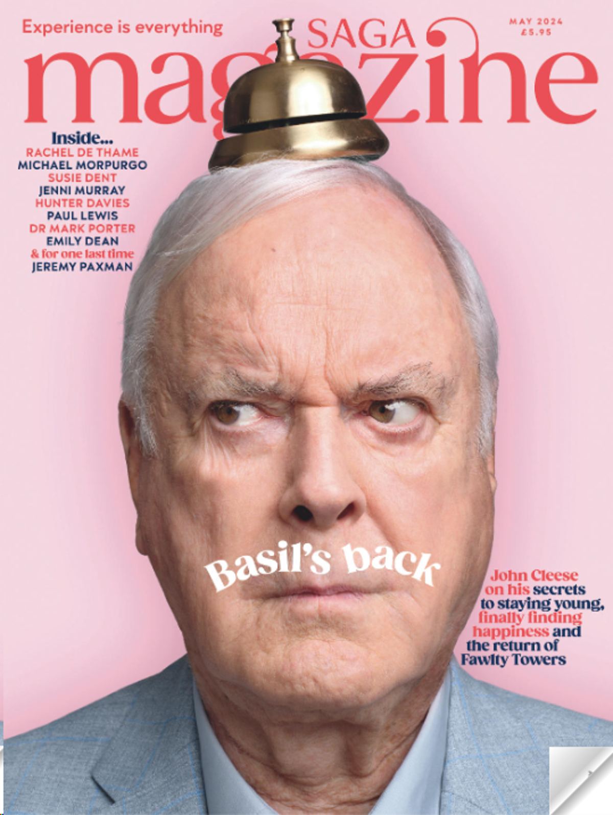 Cleese is Saga Magazine’s cover star for their May issue (Martin Schoeller)