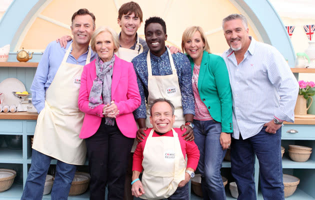 <b>The Great Comic Relief Bake Off (Mon 8.30pm, Tue 8pm, Wed 8pm and Thu 8pm, BBC2)</b><br>And the other surprise blockbuster of last year enjoys a quick dusting of celebrity icing sugar to return for a brief run. Over four nights this week, 16 celebs will bake a lot of great cakes for charidee – and plenty of truly disgusting ones as well. Mel Giedroyc presents, with Mary Berry and Paul Hollywood the sometimes-encouraging, sometimes-appalled judges as the stars do bakery battle in groups of four over the four nights before one is crowned winner. Among those whisking up a storm are comedians Jo Brand and Stephen K Amos, actor Warwick Davis, entrepreneur Duncan Bannatyne, presenters Kirsty Wark and Claudia Winkleman and Paralympic gold medallist Ellie Simmonds. Lorraine Pascal, meanwhile, is in Ghana seeing how the money raised by Comic Relief is making a difference. Marvel at the over-competiveness of Bannatyne, the skills of Wark – and Brand trying to melt butter faster by sitting on it. Soggy bottoms all round…