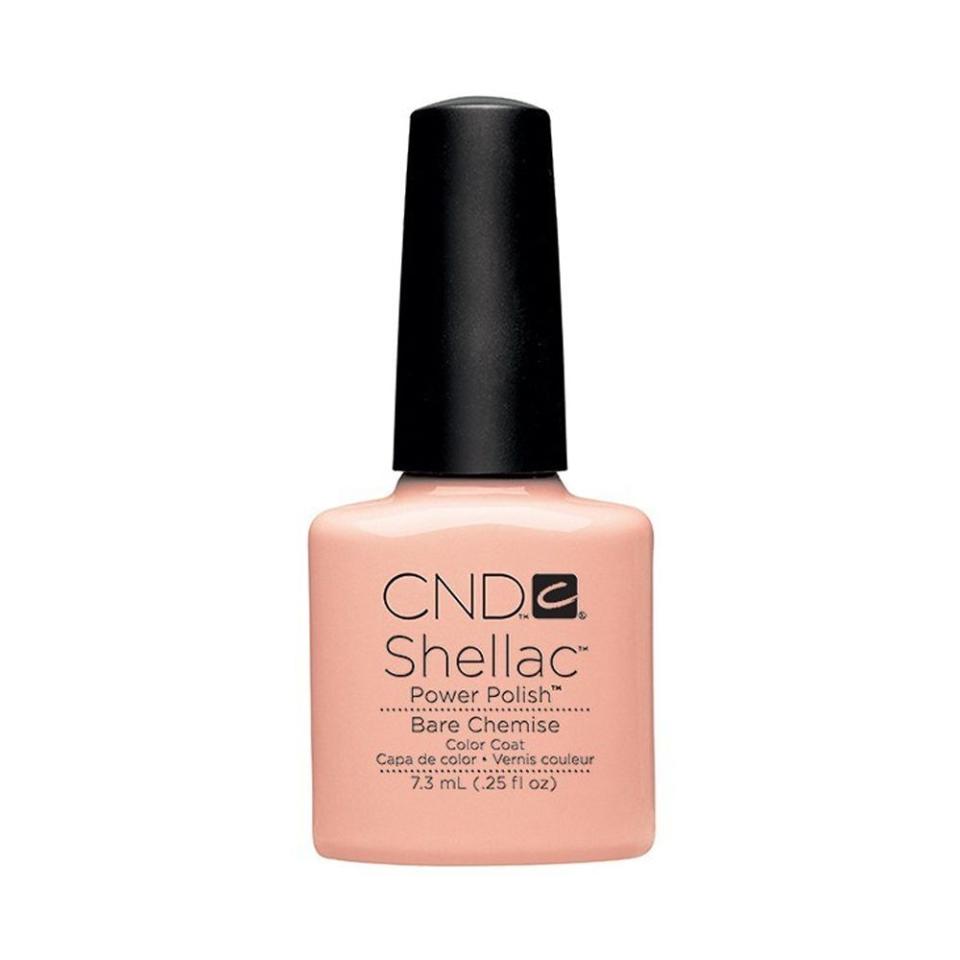 <p><a href="https://go.redirectingat.com?id=74968X1596630&url=https%3A%2F%2Fwww.beyondpolish.com%2Fproducts%2Fcnd-shellac-bare-chemise-0-25-oz&sref=https%3A%2F%2F" rel="nofollow noopener" target="_blank" data-ylk="slk:Shop Now;elm:context_link;itc:0;sec:content-canvas" class="link ">Shop Now</a></p><p>Shellac in Bare Chemise</p><p>beyondpolish.com</p><p>$15.30</p>