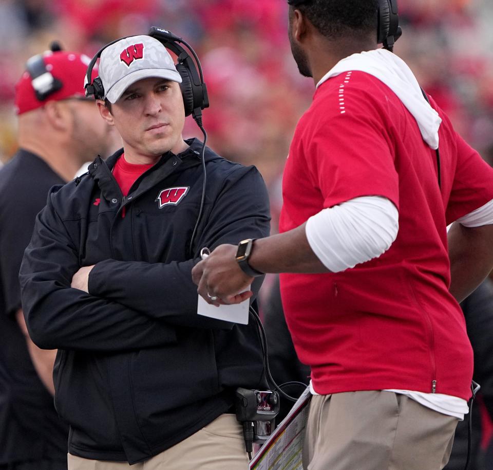 Jim Leonhard becamse Wisconsin's defensive coordinator in 2017 and served as interim head coach at the end of the 2022 season.