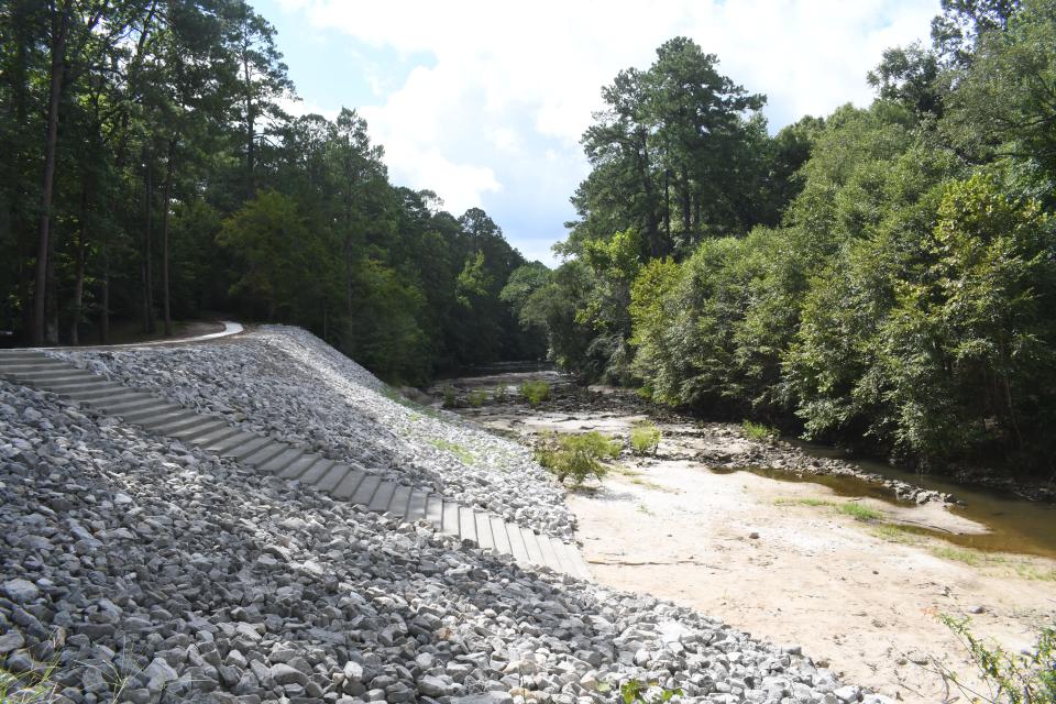 Kisatchie Bayou Campground, one of the more beloved outdoor spots in Central Louisiana, has reopened. Rocks were added to the back to help with erosion and to stabilize it. In addition, concrete stairs leading from the bluff to the bayou were added.