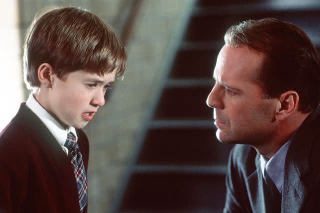 <p>Getty</p> Osment and Willis in the 1999 film 'The Sixth Sense'