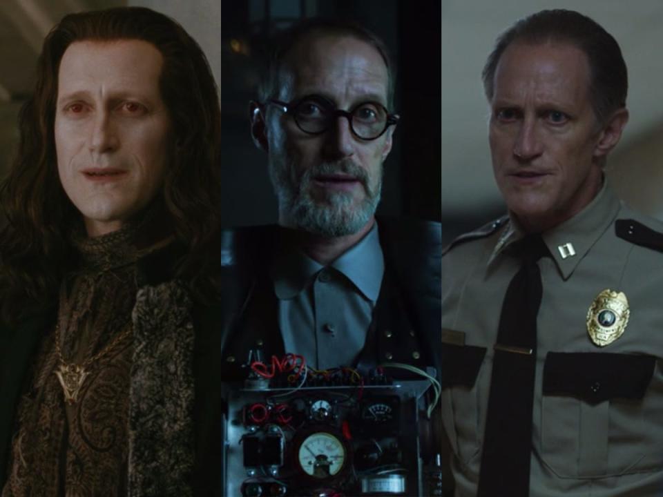 From left: Christopher Heyerdahl as Marcus in "New Moon," Jack Gruber on "Gotham," and Captain Caspar Locke on "Peacemaker."