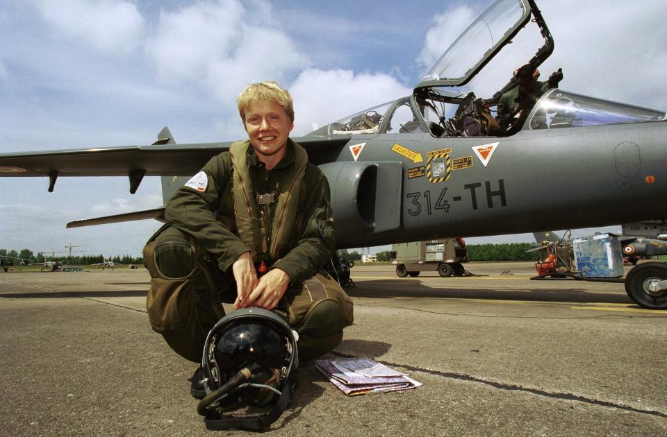 Lt. Caroline Aigle,&nbsp;France's first woman fighter pilot, in Tours, France.