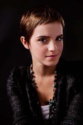 Emma Watson shortly after her new cut.