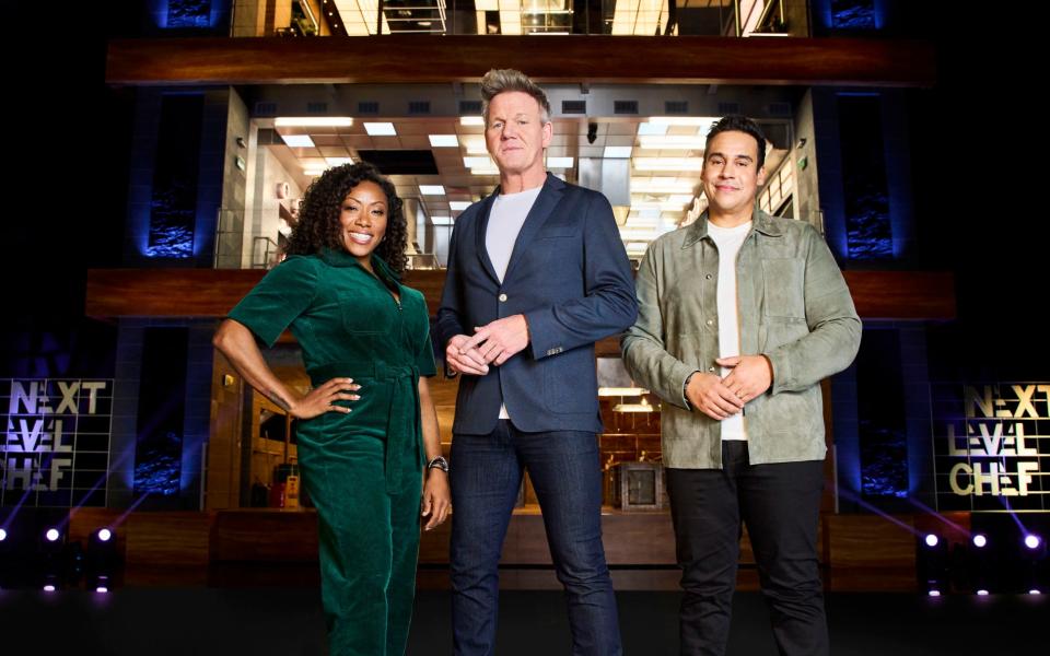 Nyesha Arrington, Gordon Ramsay and Paul Ainsworth in Next Level Chef