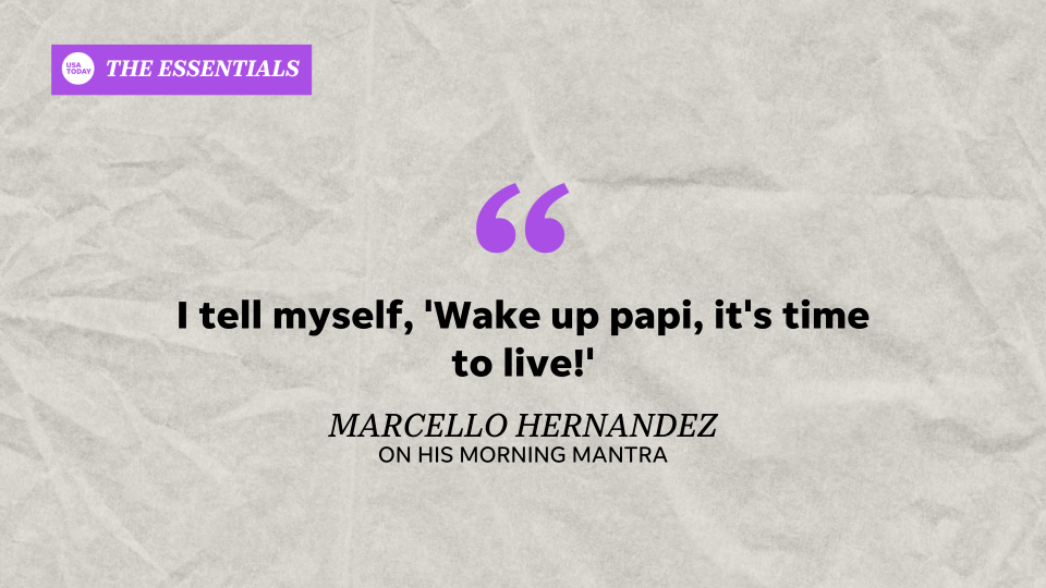 USA TODAY's The Essentials: "SNL" star Marcello Hernandez shares how he starts his mornings.