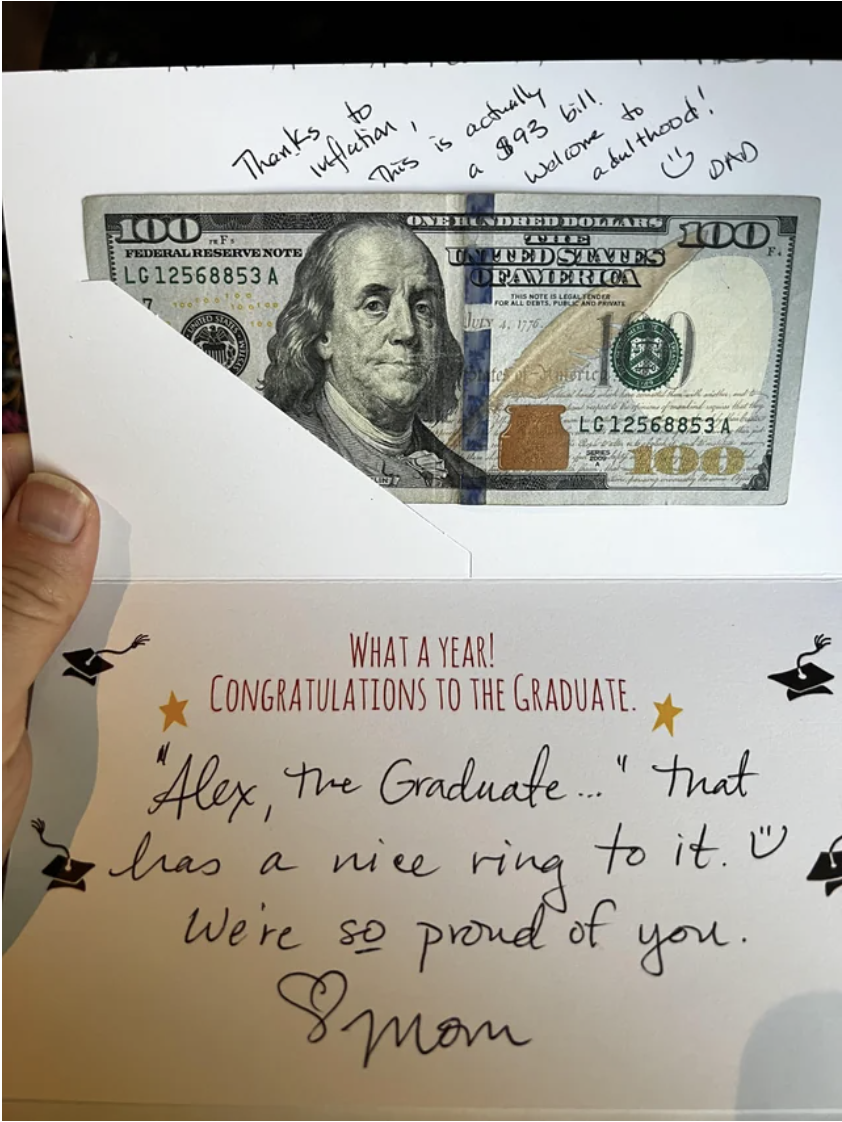 A card for someone's graduation
