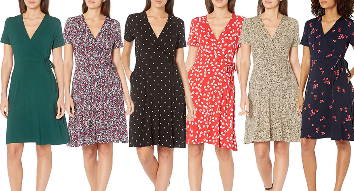 Amazon's flattering wrap dress is being snapped up for summer